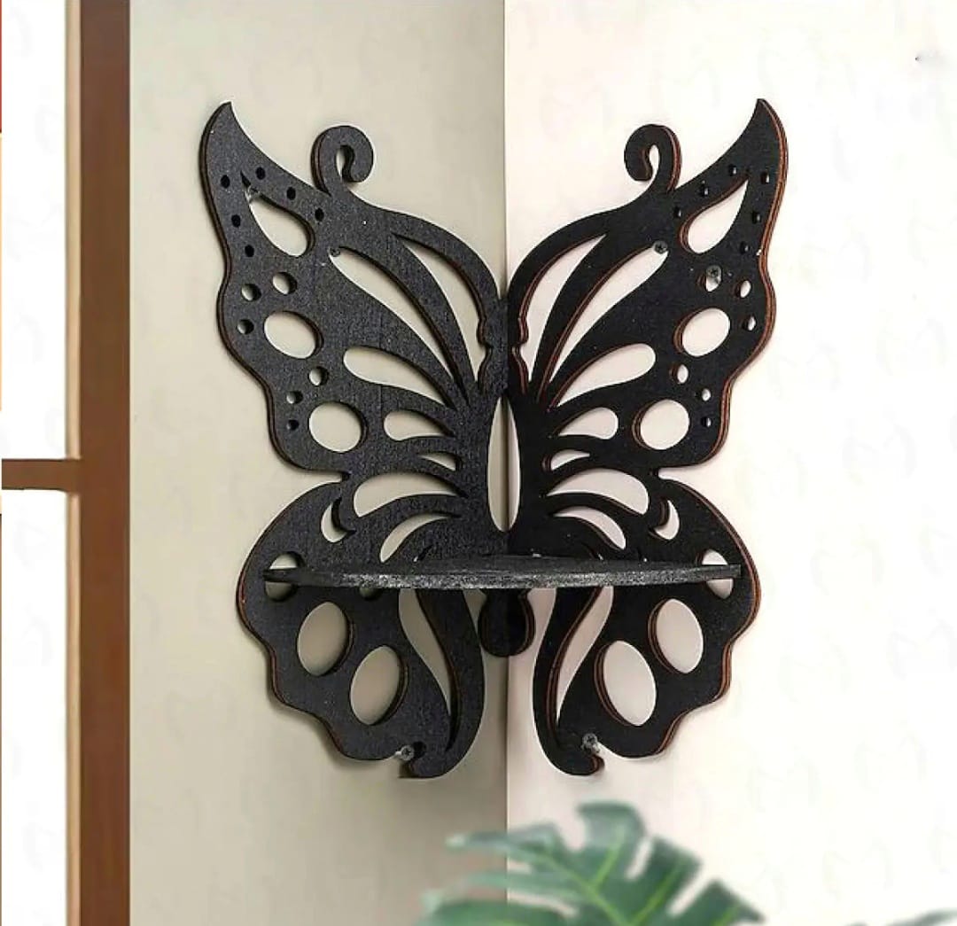 Crown Wall Butterfly Corner Wall Shelf | Set of 3 CrownWall