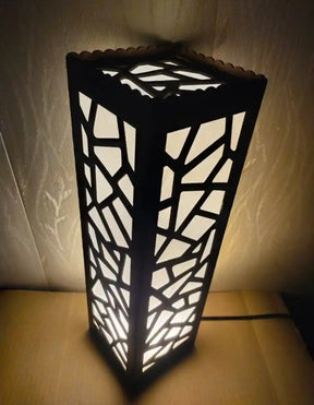 3D Wooden Lamp CrownWall 